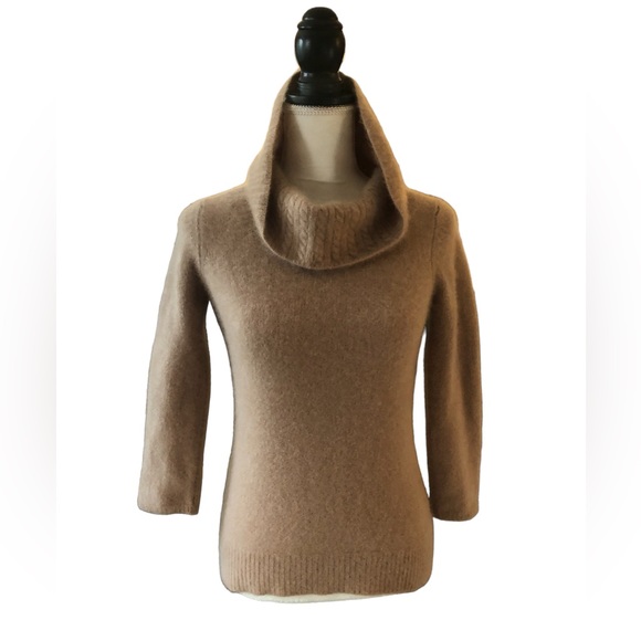 100% Cashmere Sweater Tan Women’s XS - Picture 1 of 4